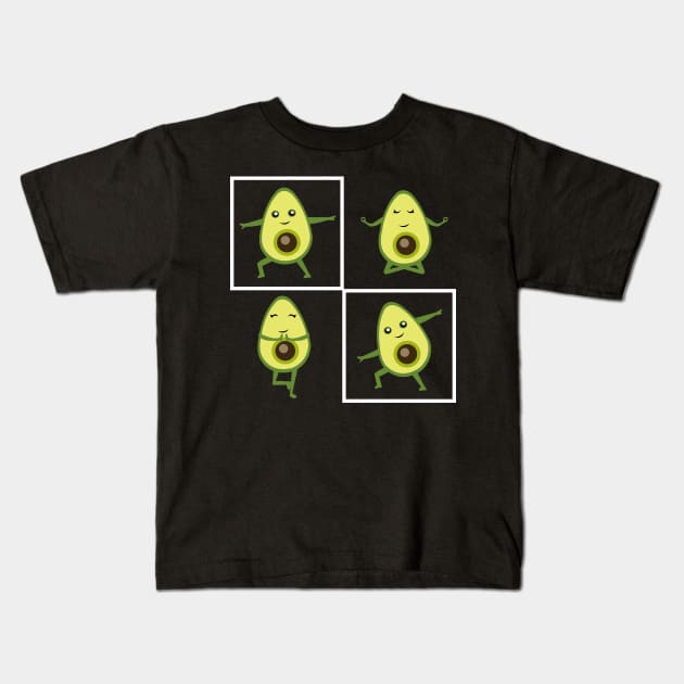 'Yoga and Avocados' Amazing Avocados Lover Gift Kids T-Shirt by ourwackyhome